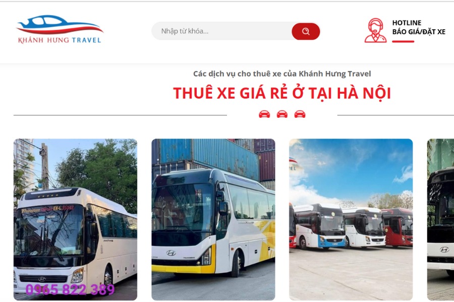 Khánh Hưng - Đơn vị cho thuê xe 45 chỗ uy tín